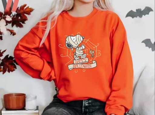 Unique  Peanuts Mummy Costume By Snoopy Halloween Sweatshirt