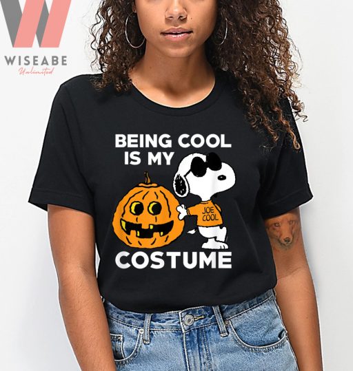 Being Cool Is My Pumpkin Snoopy Costume Peanuts Halloween Shirt