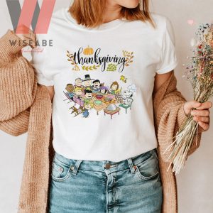 Cute Thanksgiving Dinner With Peanuts Thanksgiving T Shirt