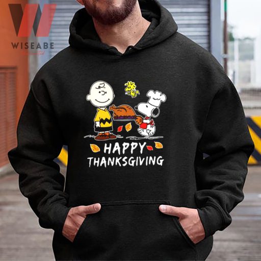 Cheap Snoopy Charlie Brown And Woodstock Happy Thanksgiving Peanuts Thanksgiving Shirt
