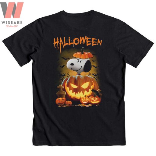 Unique Snoopy Costume Pumpkin Peanuts Halloween Shirt