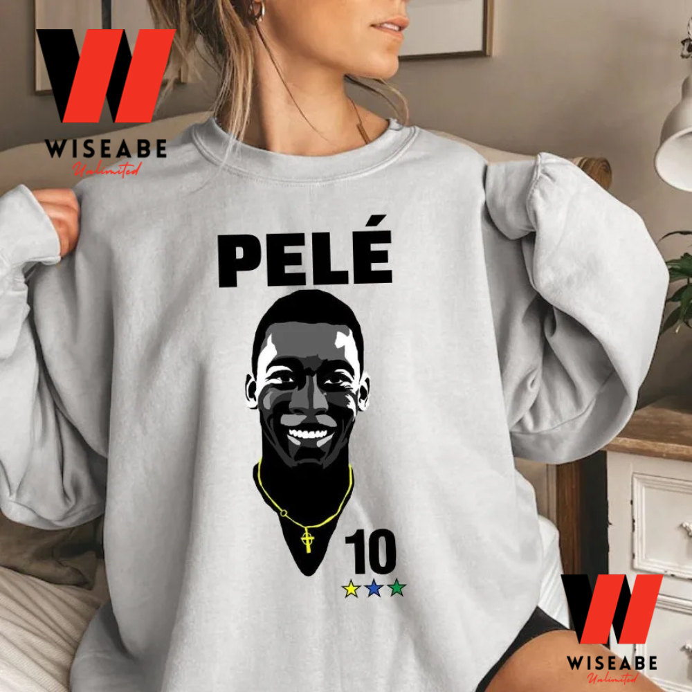 Legend Of Football Pele Sweatshirt, Memorial Pele Shirt - Wiseabe