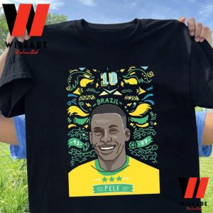 Unique Pele In Brazil Football Team T Shirt - Wiseabe Apparels