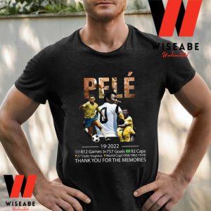 Pele the King of Football T Shirt Pelé Football Fan Shirts Gift for Pele  Lovers