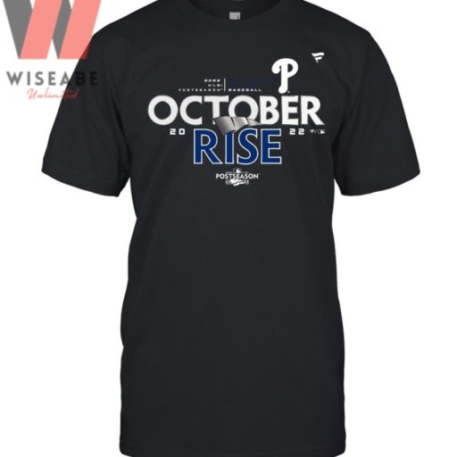 Cheap MLB Baseball Team Philadelphia Phillies October Rise T Shirt