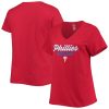 Cheap MLB Baseball Philadelphia Team Womens Phillies Shirt
