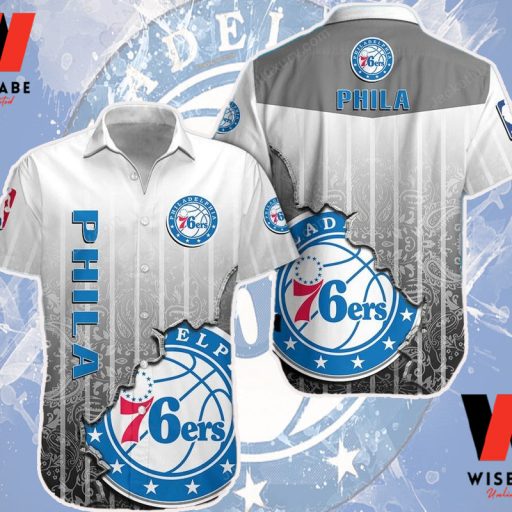 Cheap NBA Basketball Philadelphia 76ers Hawaiian Shirt, Philadelphia 76ers Shirt