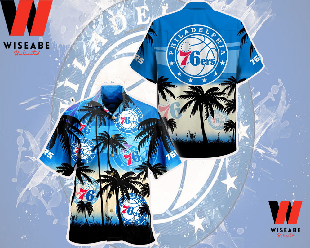 Hot NBA Basketball Coconut Trees Philadelphia 76ers Hawaiian Shirt