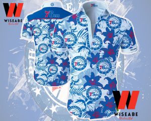 Cheap Philadelphia 76ers Hawaiian Button Up Shirt