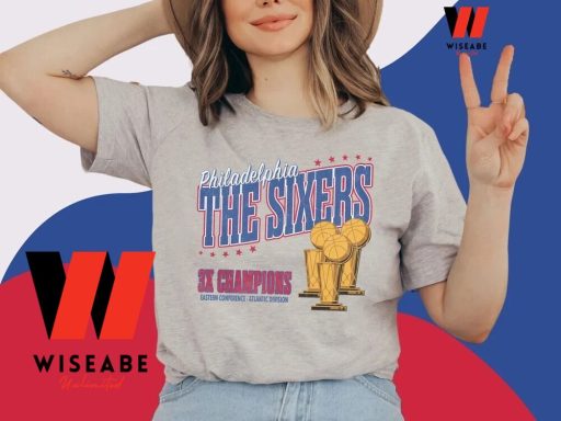 Vintage NBA Basketball Philadelphia 76ers Eastern Conference Champions Shirt Women’s