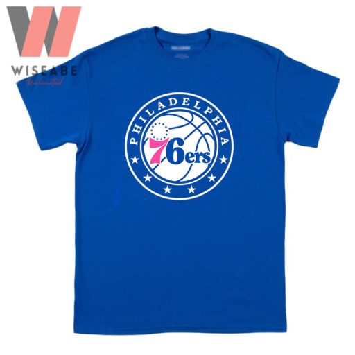 Cheap NBA Basketball Philadelphia 76ers Logo T Shirt