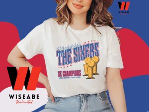 Vintage NBA Basketball Philadelphia 76ers Eastern Conference Champions Shirt Women's