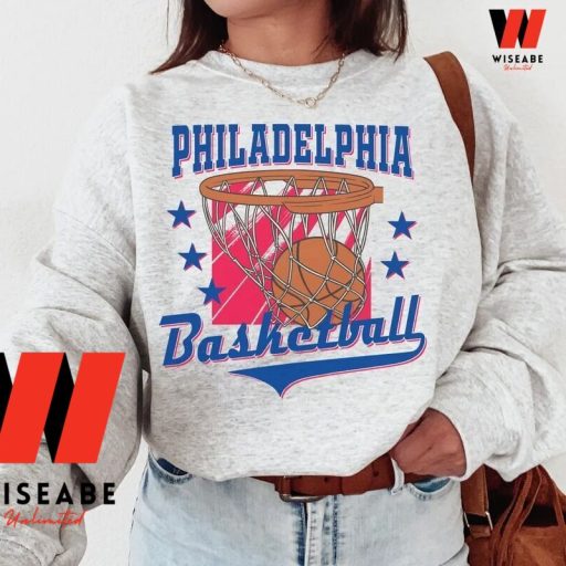 Retro NBA Basketball Philadelphia 76ers Sweatshirt