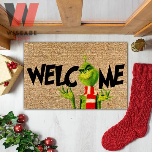 Disney Film Dr Seuss Grinch Green Welcome Grinch Door Mat