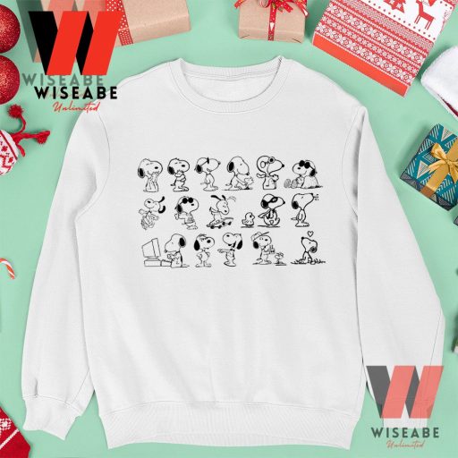 Cute Peanuts Snoopy Dog Activities Sweatshirt