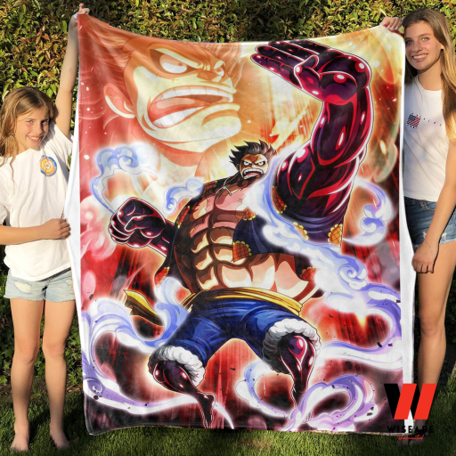 Luffy Gear 4 Gomu Gomu No Mi One Piece Anime Blanket, One Piece Merchandise