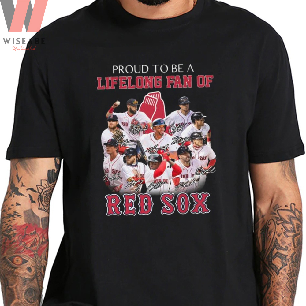 Unique Boston Red Sox Baseball Logo Red Redsox Shirt - Wiseabe