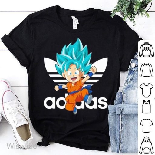 Adidas Chibi God Vegeta Dragon Balls T-Shirt, Adidas Logo t shirt