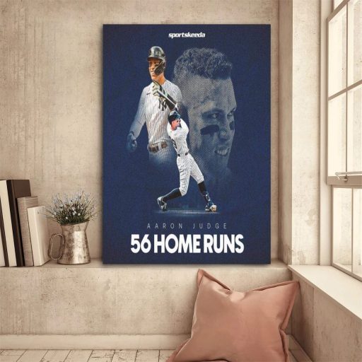 Cheap New York Yankees 56 Homeruns Aaron Judge Poster