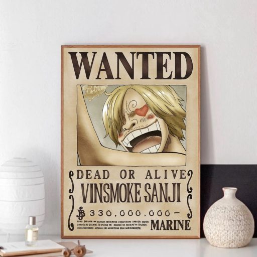 Hot Vinsmoke Sanji Whole Cake Island One Piece Anime Wanted Poster