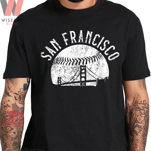 Unique San Francisco City With Baseball Sf Giants T Shirt