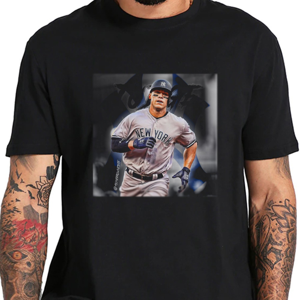 Aaron Judge Men's Cotton T-shirt New York Y Baseball 