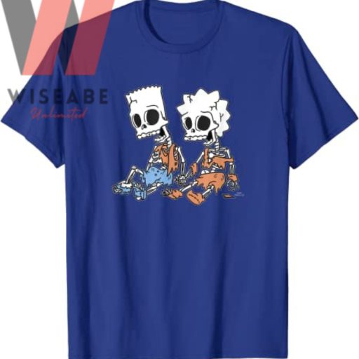 Unique Halloween Simpsons Skeleton T Shirt, Halloween Shirt