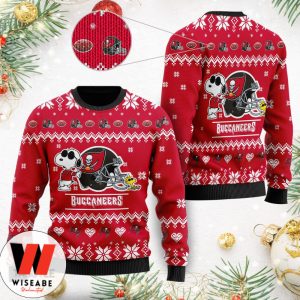 Cheap Tampa Bay Buccaneers Football Peanuts Snoopy Christmas Sweater