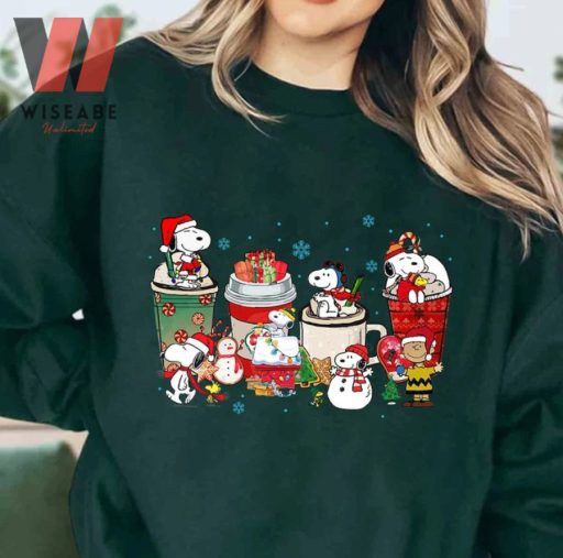 Vintage Snoopy Coffee Peanuts Christmas Sweater