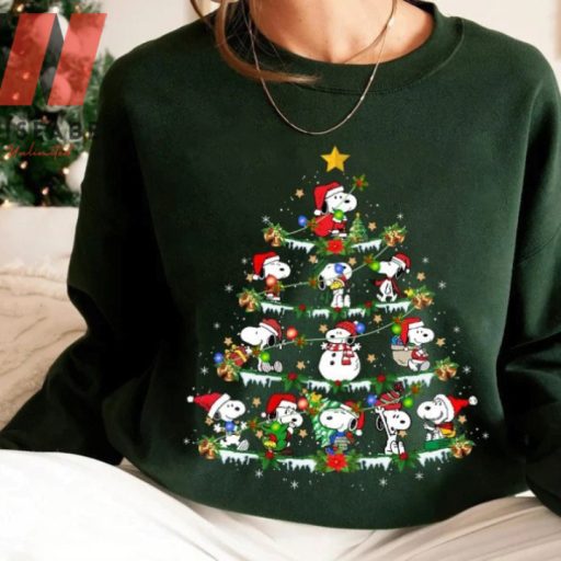 Vintage Snoopy Dog Christmas Tree Snoopy Christmas Sweatshirt