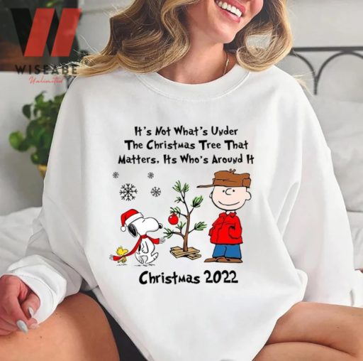 Its Not Whats Under The Tree That Matters Its Whats Around It Peanuts Christmas Sweater