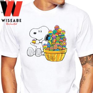 Cheap Snoopy And Eggs Basket Easter Shirt