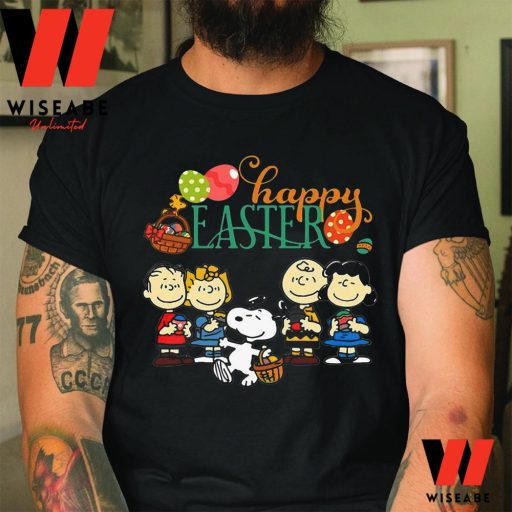 Cheap Snoopy And Friends Happy Easter Shirt, Easter Gifts For Families