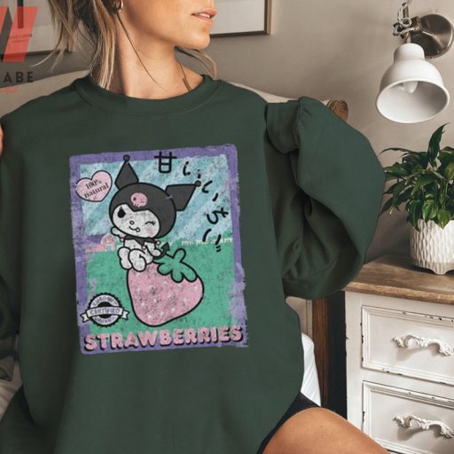 Unique HelloKitty Kuromi Strawberry Shirt