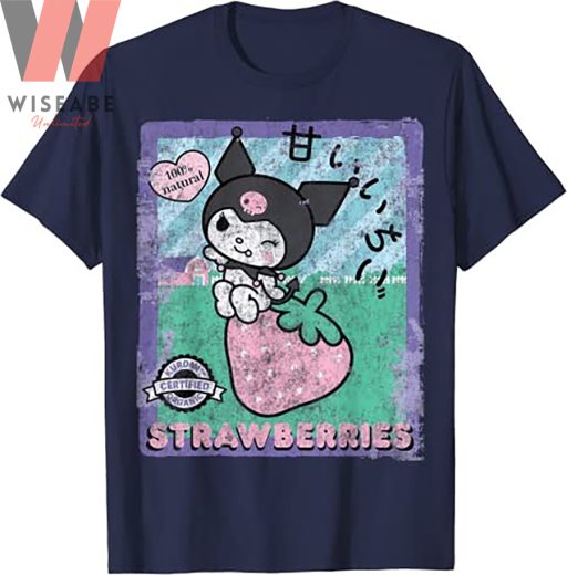 Cheap Black Kuromi Strawberry Shirt