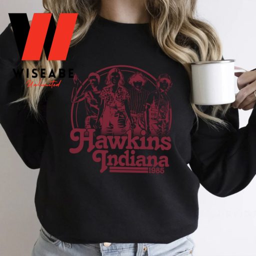 Cheap Hawkins Indiana Stranger Things Sweatshirt, Stranger Things Gifts For Her