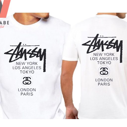 Cheap Famous City Stussy Shirt, Stussy Logo shirt