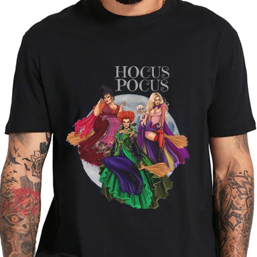 Horror Full Moon And Black Cat It’s Just A Bunch Of Hocus Pocus Shirt