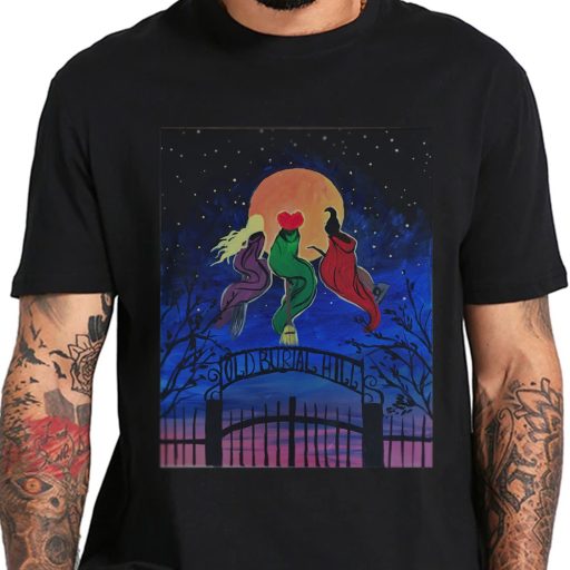 Horror Full Moon And Black Cat It’s Just A Bunch Of Hocus Pocus Shirt