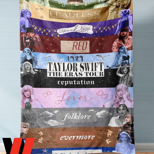 Taylor Swift Eras Tour Tracklist Blanket - Wiseabe Apparels