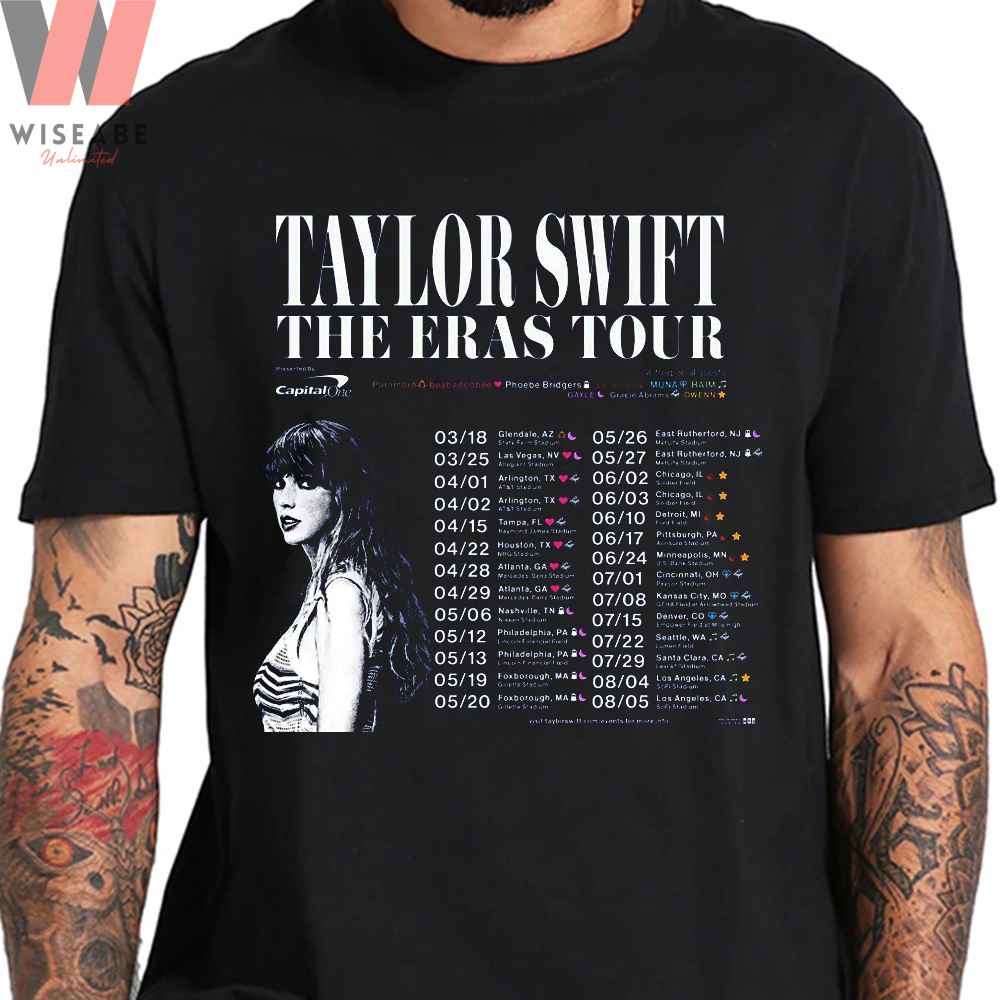 Cheap Schedule Of Taylor Swift Eras Tour 2023 T Shirt - Wiseabe Apparels