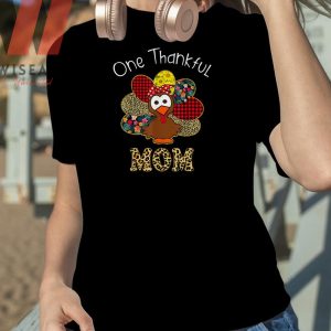 Cute Thanksgiving Leo Turkey Thankful Mama Shirt