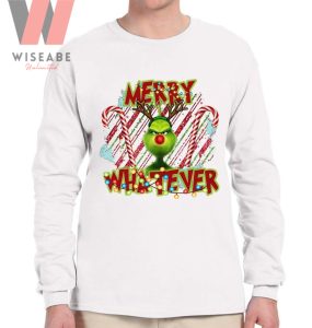 Cute Green Grinch Merry Whatever Christmas Candy The Grinch Sweatshirt