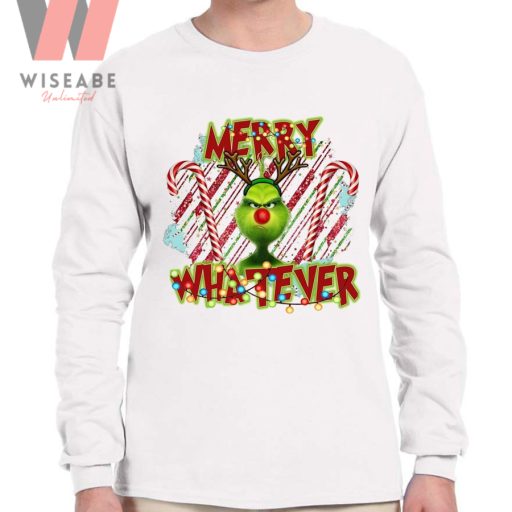 Cute Green Grinch Merry Whatever Christmas Candy The Grinch Sweatshirt
