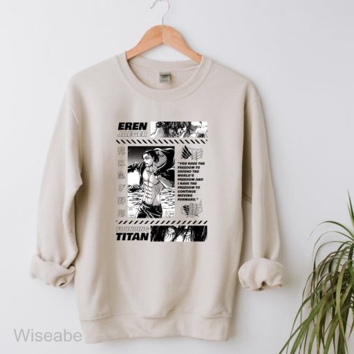 Attack On Titan Eren Jaeger Sweatshirt,  Attack on Titans Merch