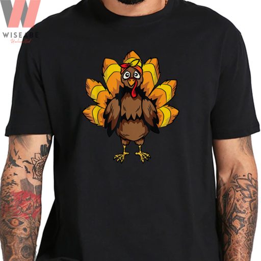 Cute Thanksgiving Autumn Vibes Turkey T Shirt