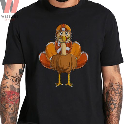 Funny Thanksgiving Football Turkey T Shirt