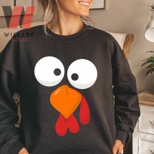 Funny Turkey Face Family Thanksgiving Sweater