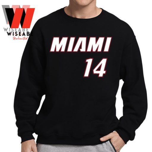 Cheap NBA Miami Heat Number 14 Tyler Herro T Shirt
