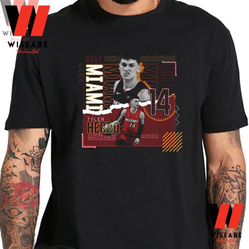 Cheap NBA Miami Heat Number 14 Tyler Herro Shirt